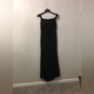 Black evening gown off shoulder . Sexy . Worn once on my 25th bday